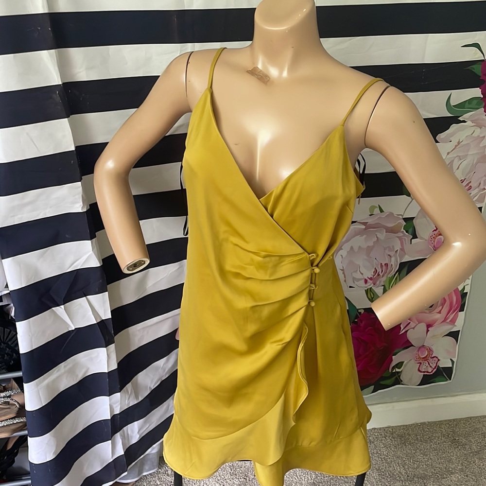 Silk hunny due (green) mini dress